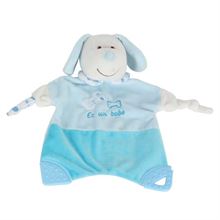 שמיכה עם רעשן ונשכן - Soft Touch™ Blanket With Rattle 