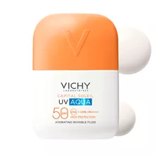 וישי קפיטל סוליי UV AQUA תחליב פנים מזין SPF50 – 50 מ״ל 