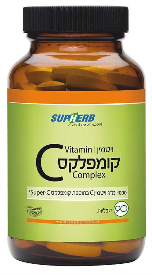 ויטמין C1000 קומפלקס 90 טבליות בד